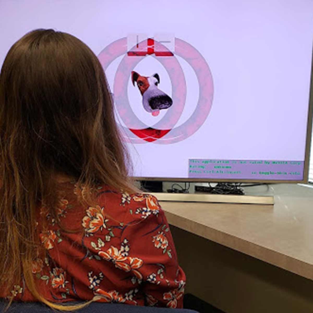 Vision Therapy Looking at Screen