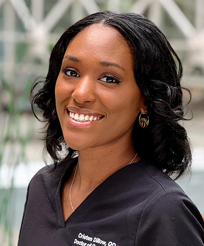 Dr Cristen Dillow ODHB Kyara Farinella, O.D. Headshot